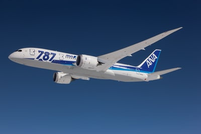 Boeing787型機 (写真提供 全日本空輸株式会社)