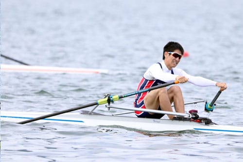 レースの様子（東田選手）