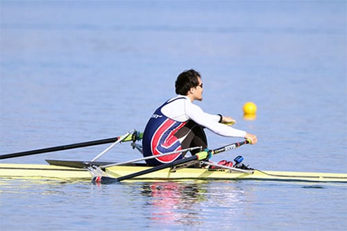 レースの様子（槻木選手）