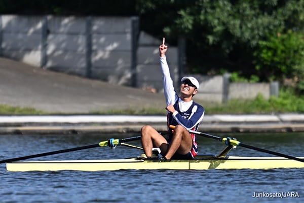 決勝レース後の永坂選手