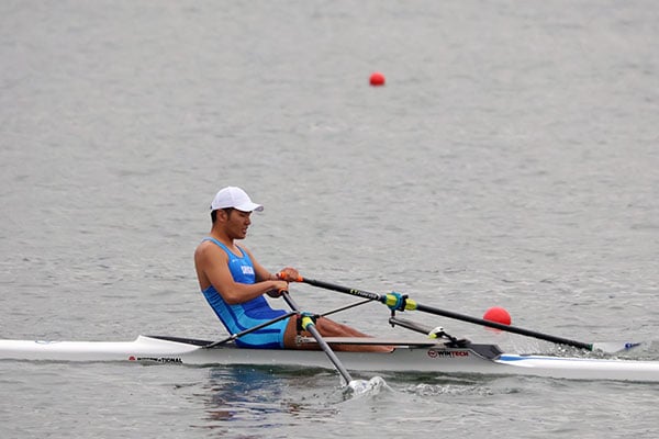 シングルスカルレースの様子