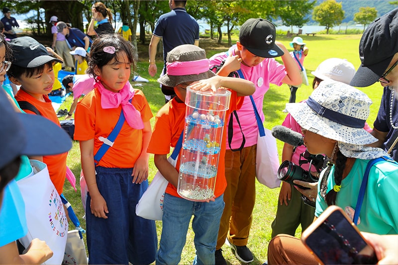 Discovering how water purification works using a model