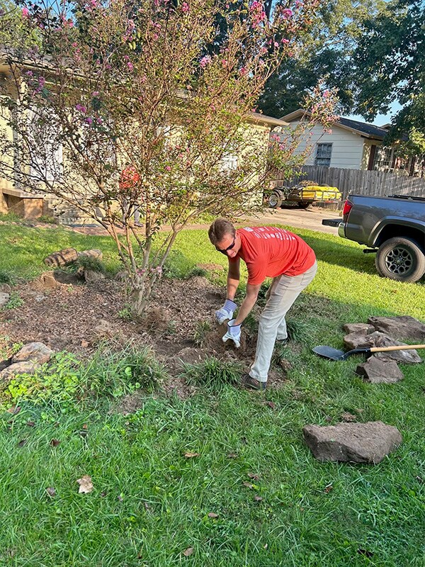 Donations and volunteering for the Day of Caring event, organized by a charity (Toray Composite Materials America, Inc.)