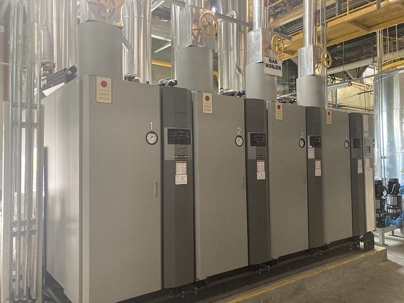 New gas boilers at P.T. Easterntex