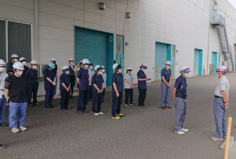 Fire prevention training (Maruichi Fiber Co., Ltd.)