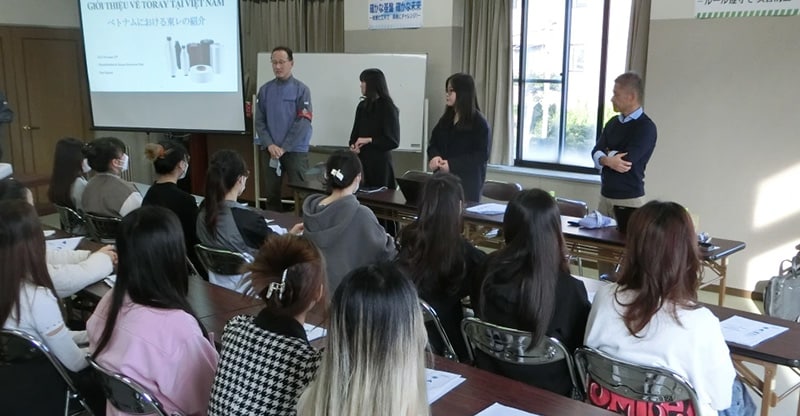 Intern training at Ogaki Fuso Spinning Co., Ltd.