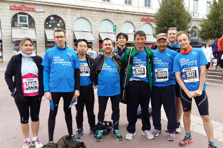 10kmレースに参加したTFEチーム