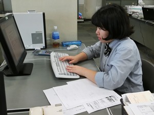 パソコン操作の様子