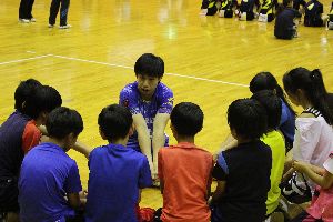 米山選手による指導の様子