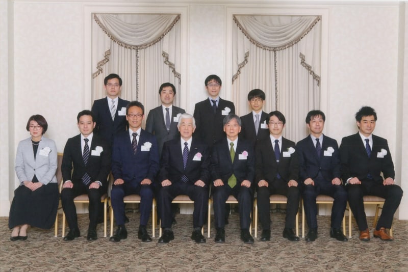 科学技術研究助成受領者との記念撮影