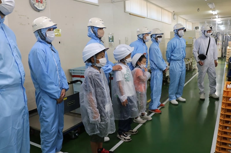 トレビーノ生産課を見学（東レ（株）岡崎工場）