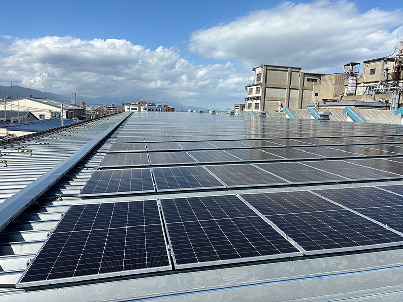 東レ(株)滋賀事業場の太陽光発電設備