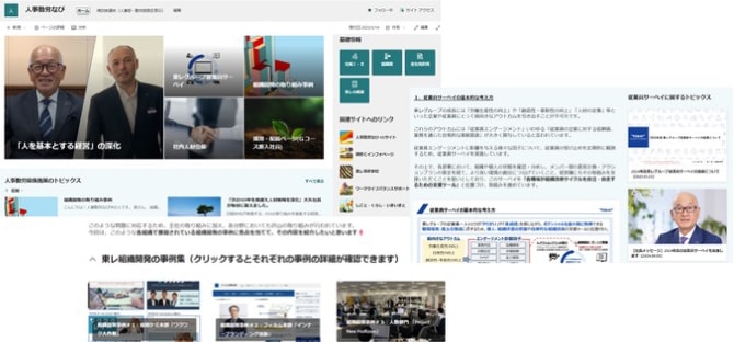 従業員サーベイ結果に関連する取り組みをイントラネットで社内に浸透