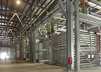 Changi NEWater Plant
規模世界2位、東レのRO膜エレメントを用いた東アジア最大の下水再利用プラント