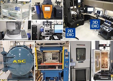 ラボの材料評価設備群