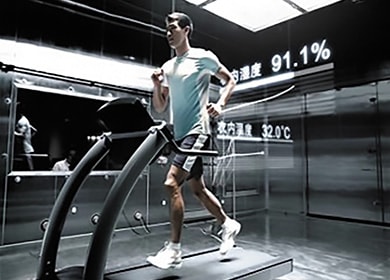 人工気象室における着用試験